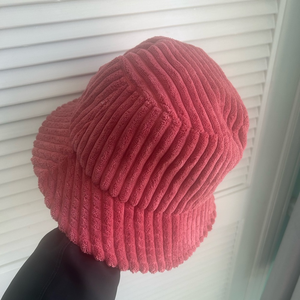 Textured Pink Bucket Hat